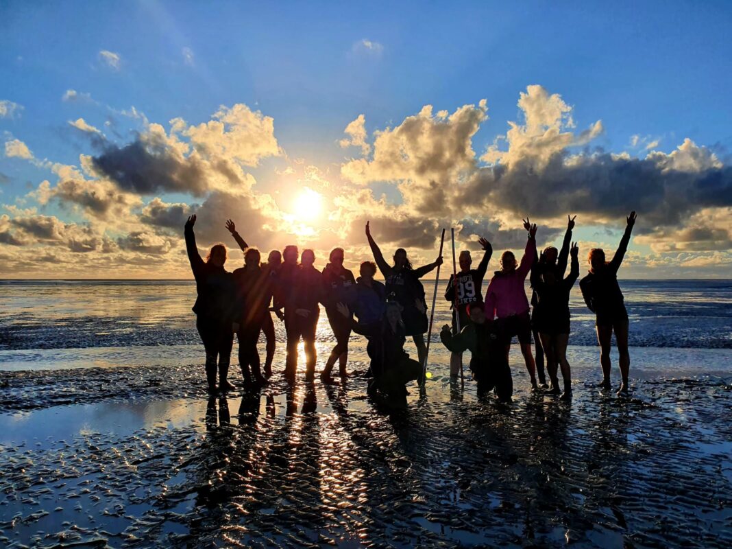 Foto wadlopen groep